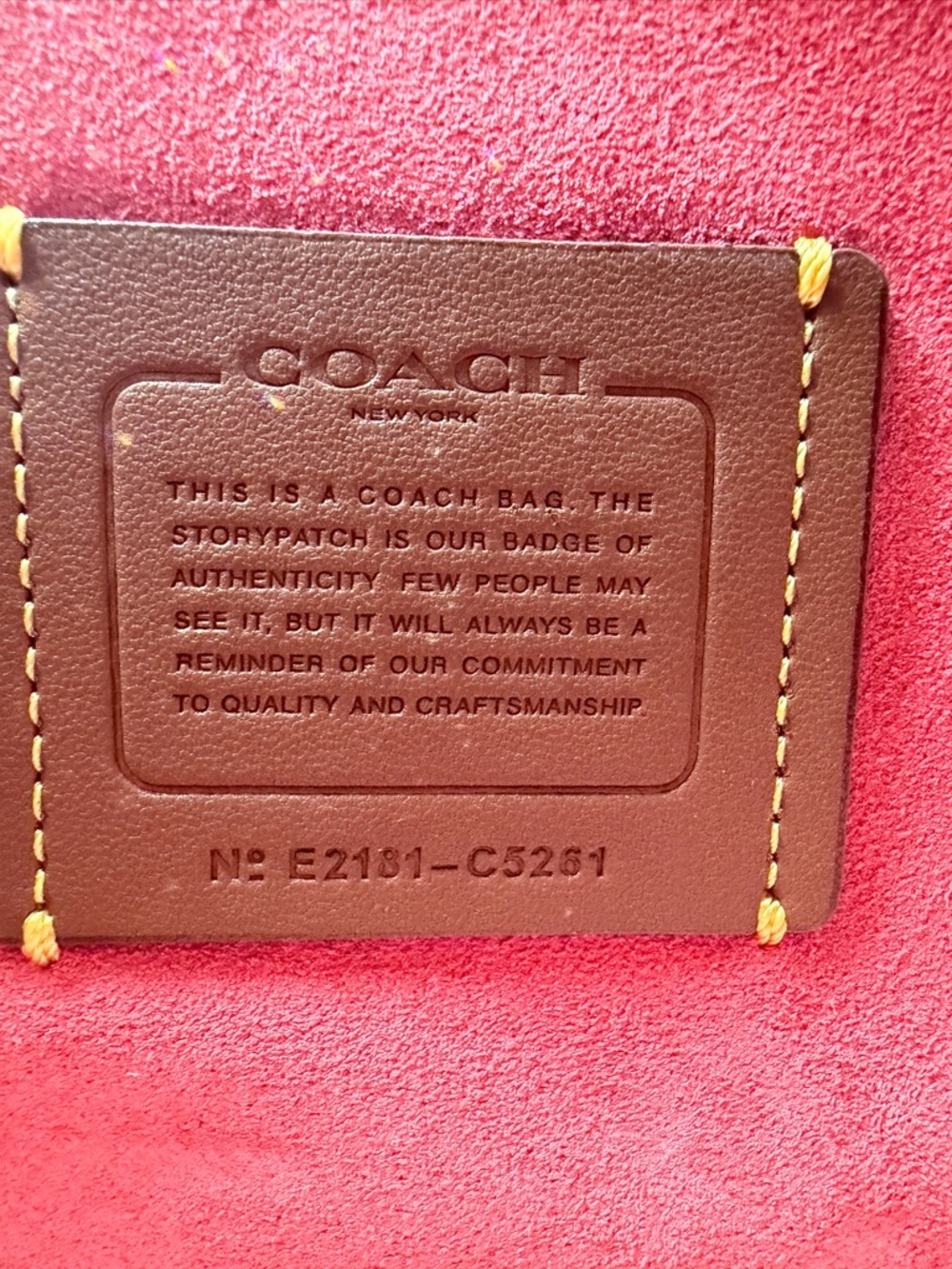Coach Pink Shoulder Bag with Gold Hardware - Picture 6 of 13
